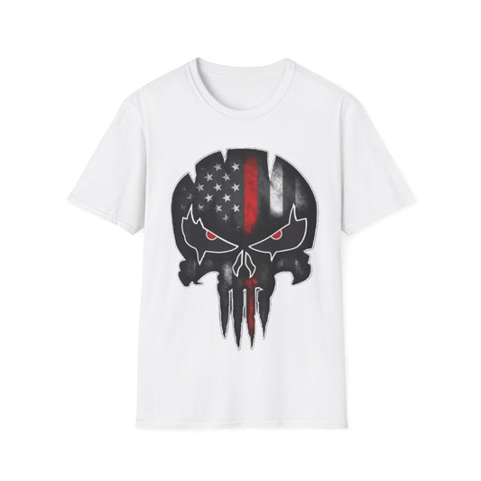 Patriotic Punisher Skull Unisex Softstyle T-Shirt